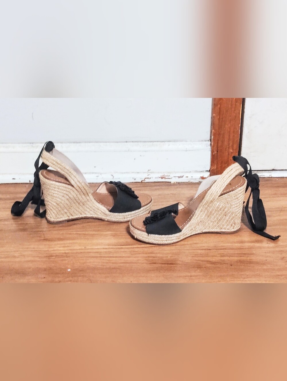 Kate Spade Black Brown Sandal Vero Cuoio For Women Size 6.5 Summer Sandal - Picture 4 of 8